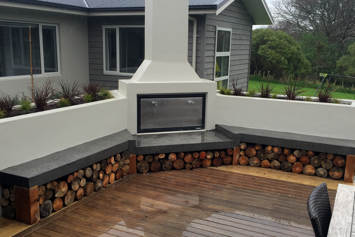 Total Landscape Solutions Construction Outdoor Fireplace